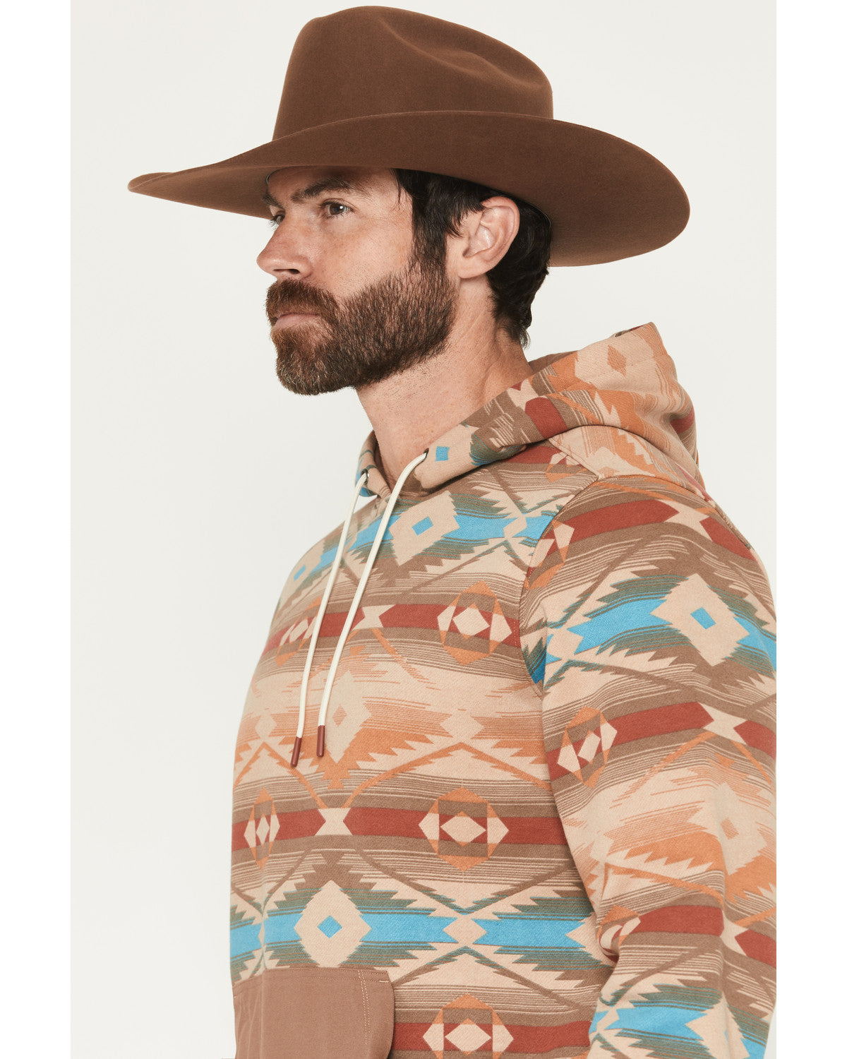 Men's Denver Southwestern Print Hooded Sweatshirt