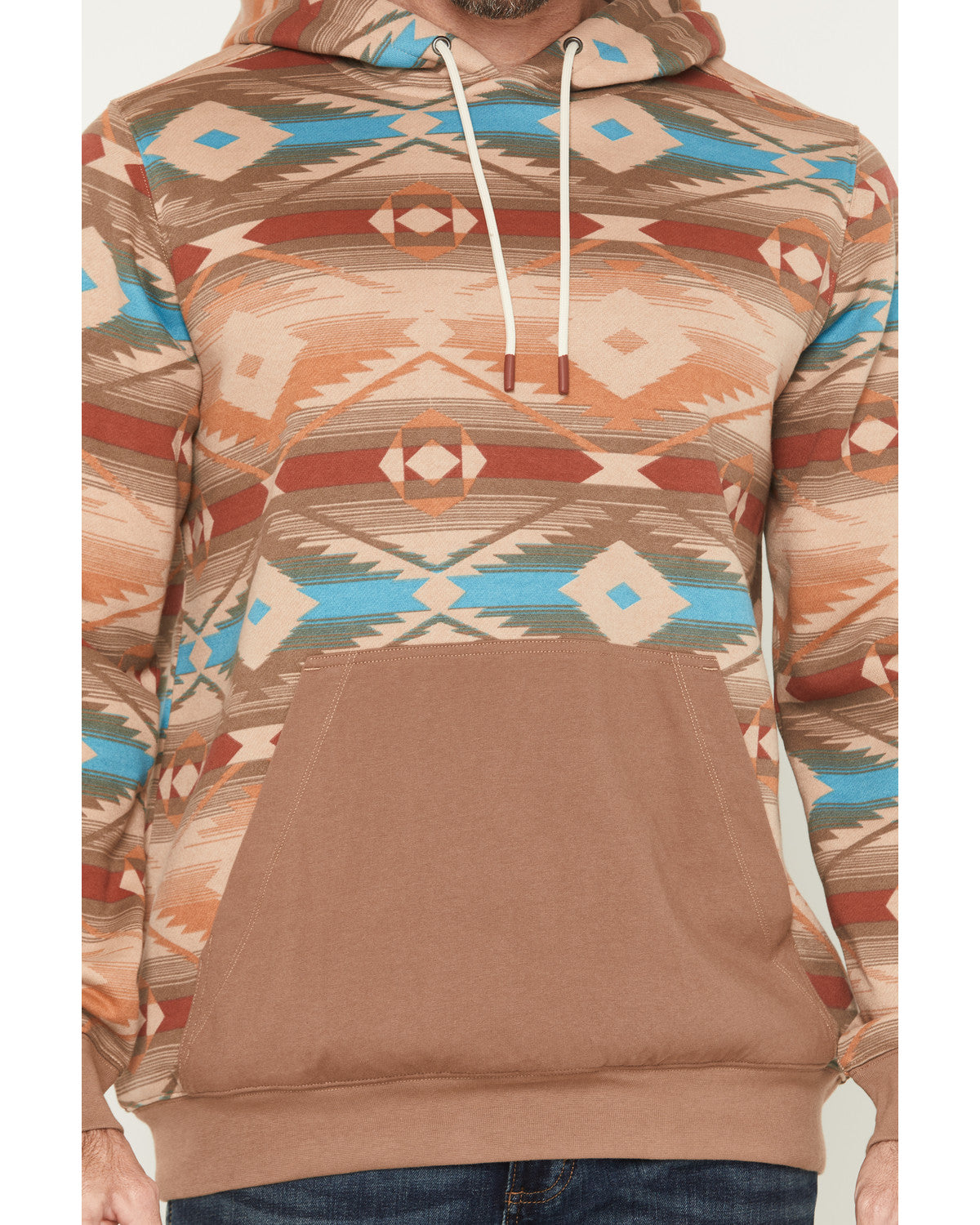 Men's Denver Southwestern Print Hooded Sweatshirt