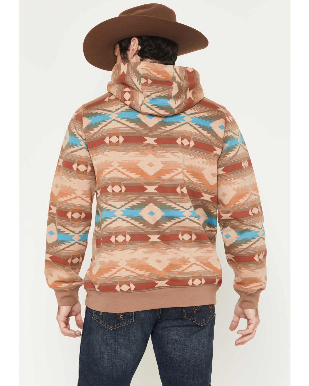Men's Denver Southwestern Print Hooded Sweatshirt