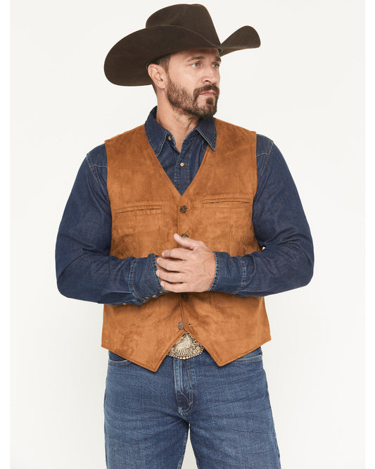 Men's Howard Faux Suede Button-Down Vest