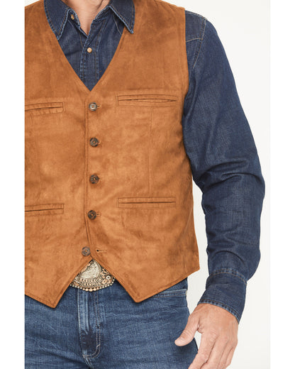 Men's Howard Faux Suede Button-Down Vest