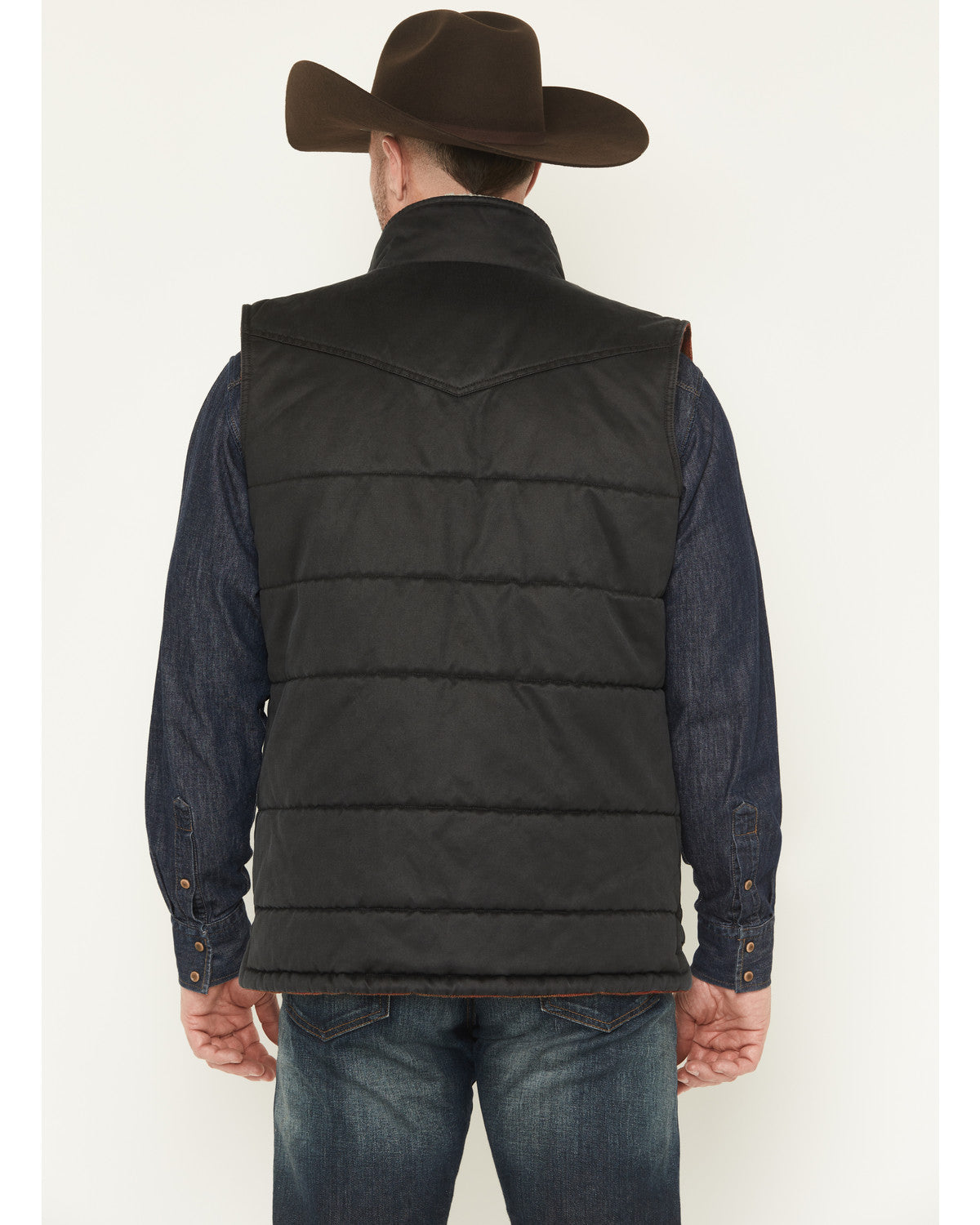 Men's Oil Slick Snap Lined Vest