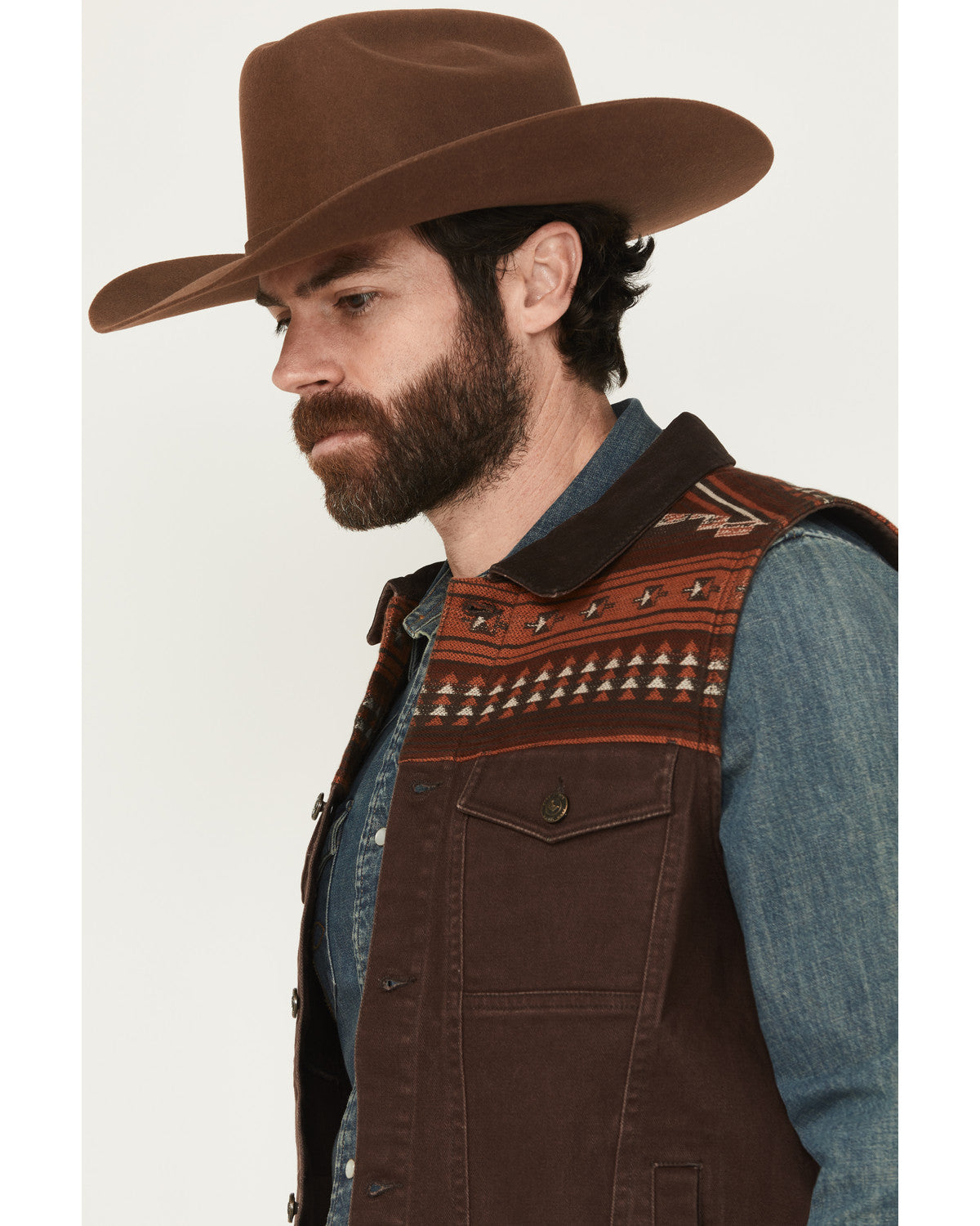 Men's Iroquois Southwestern Trucker Vest