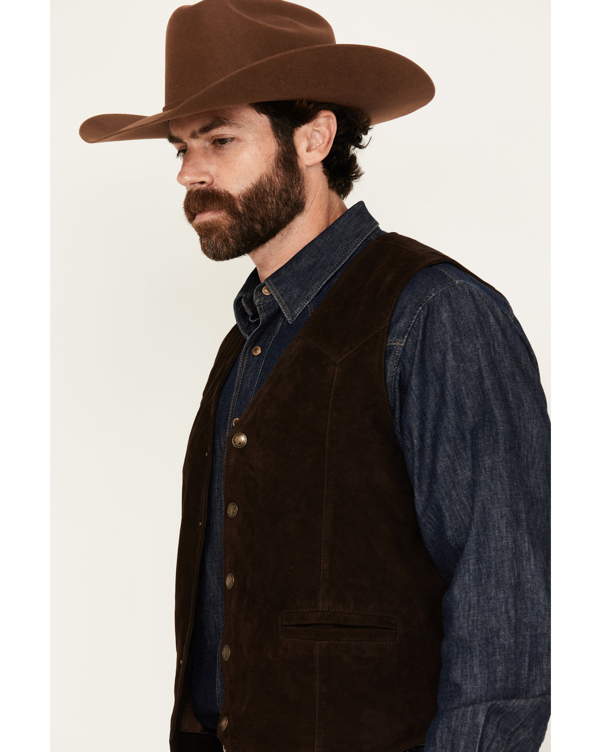 Men's Angus 2.0 Suede Snap Vest