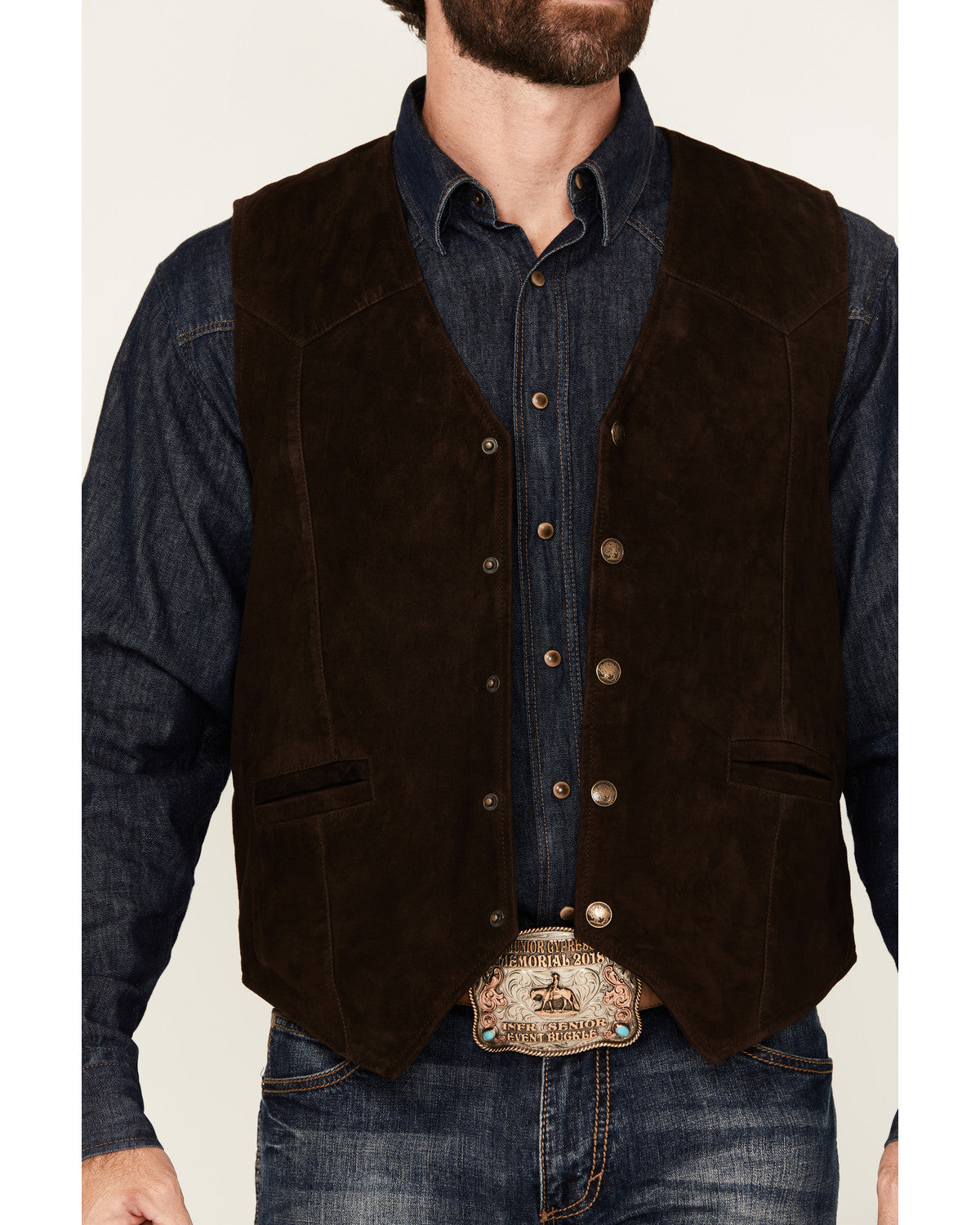 Men's Angus 2.0 Suede Snap Vest