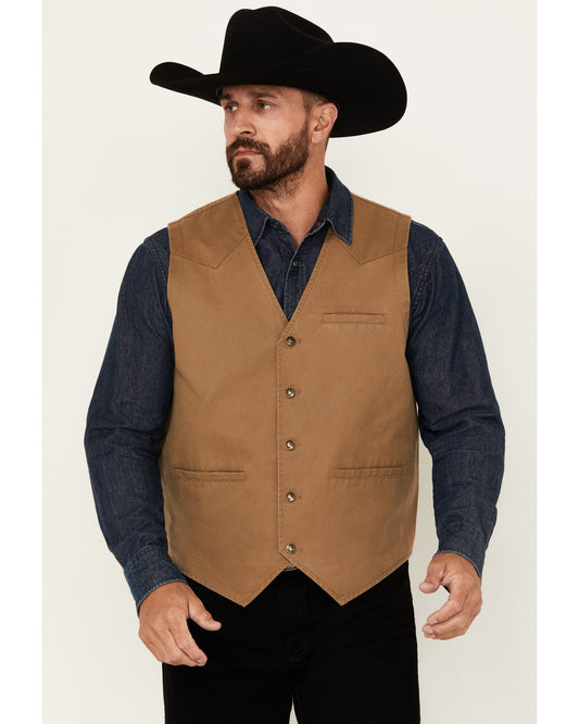 Men's Pancho Villa Oil Skin Vest
