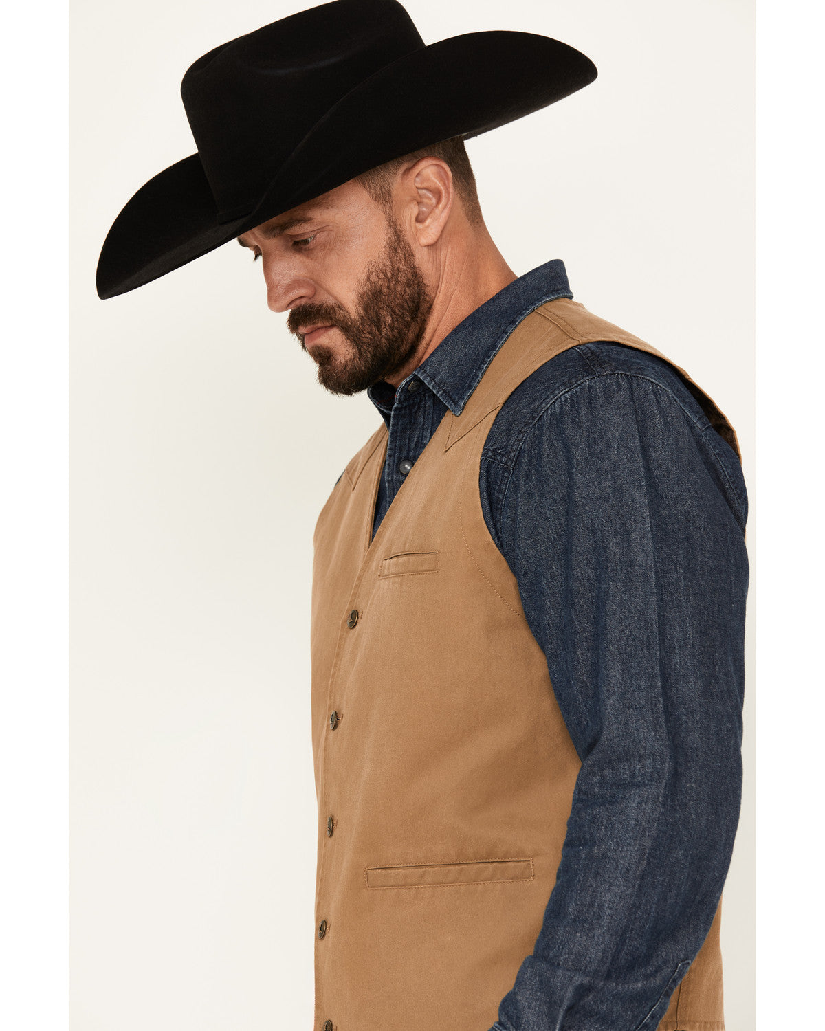 Men's Pancho Villa Oil Skin Vest
