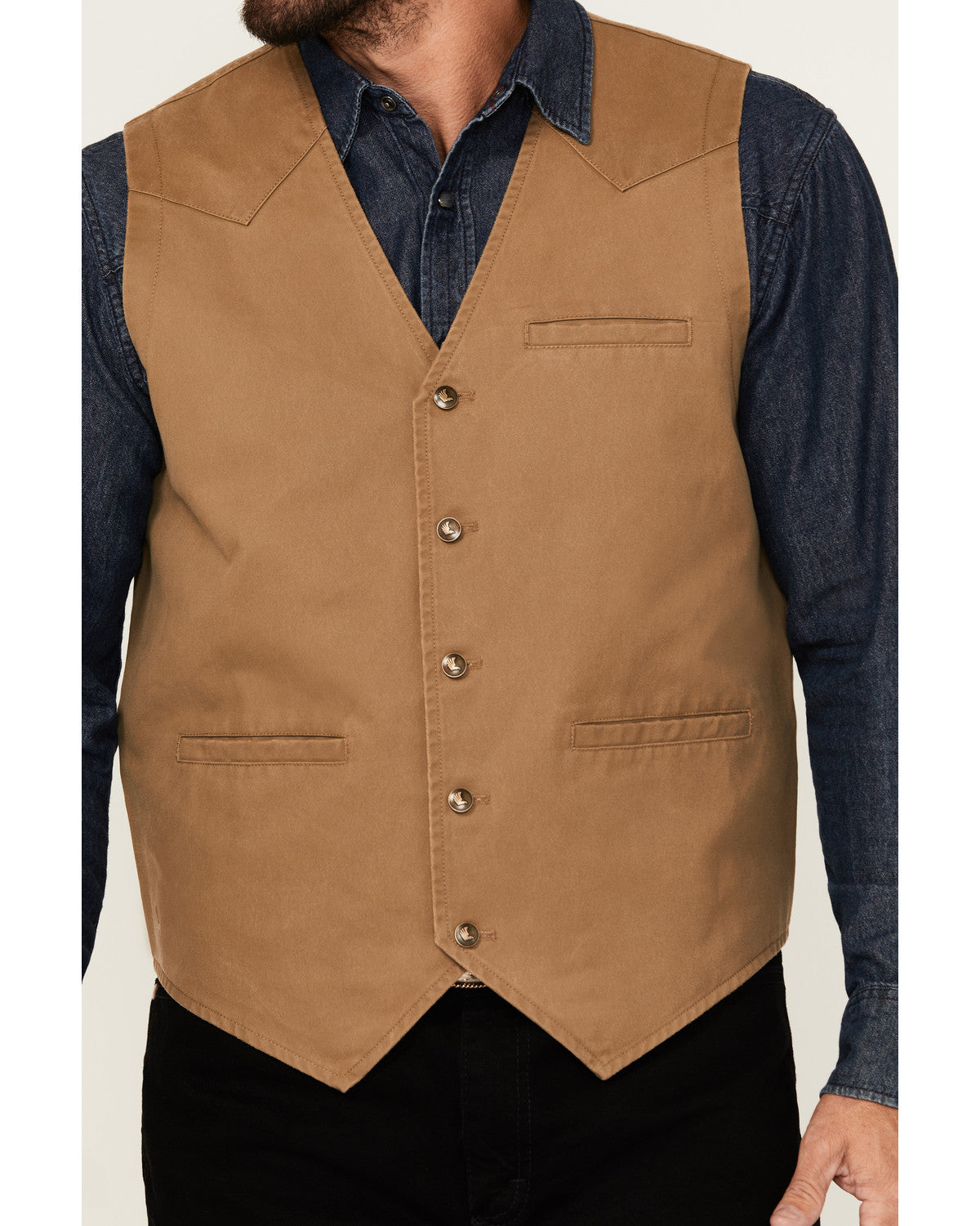 Men's Pancho Villa Oil Skin Vest