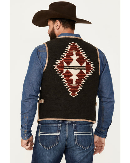 Men's White Buffalo Suede Vest