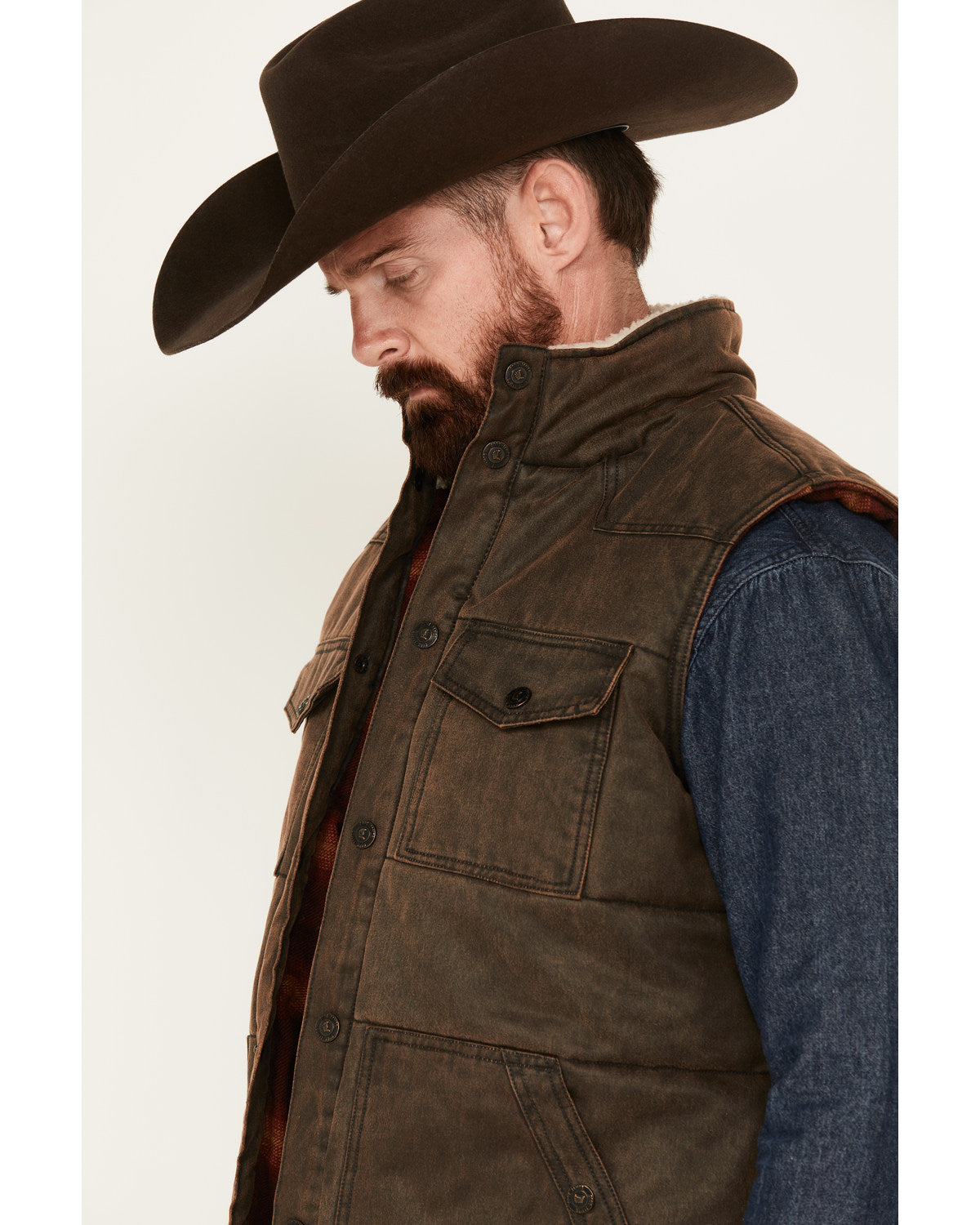 Men's Oil Slick Snap Vest