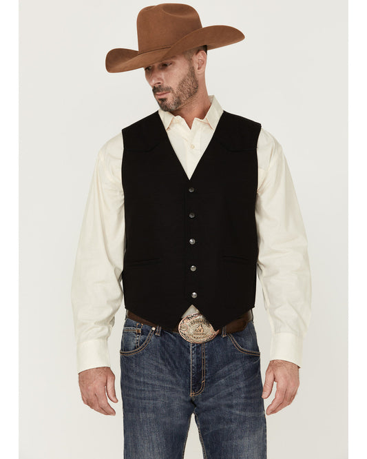 Men's Highlands Slub Button-Front Western Vest