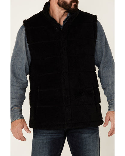 Men's Mesa Quilted Snap-Front Sherpa Vest