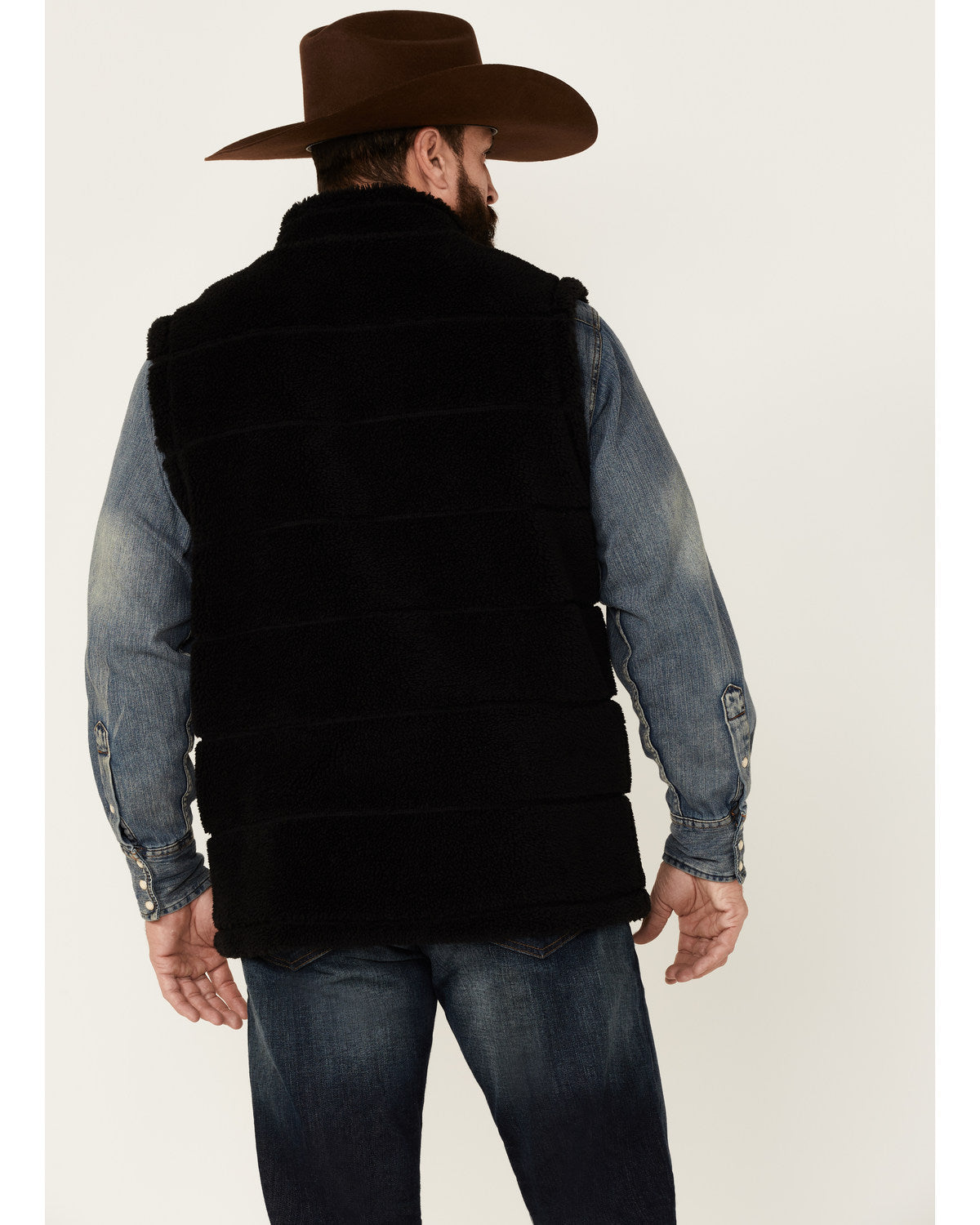 Men's Mesa Quilted Snap-Front Sherpa Vest