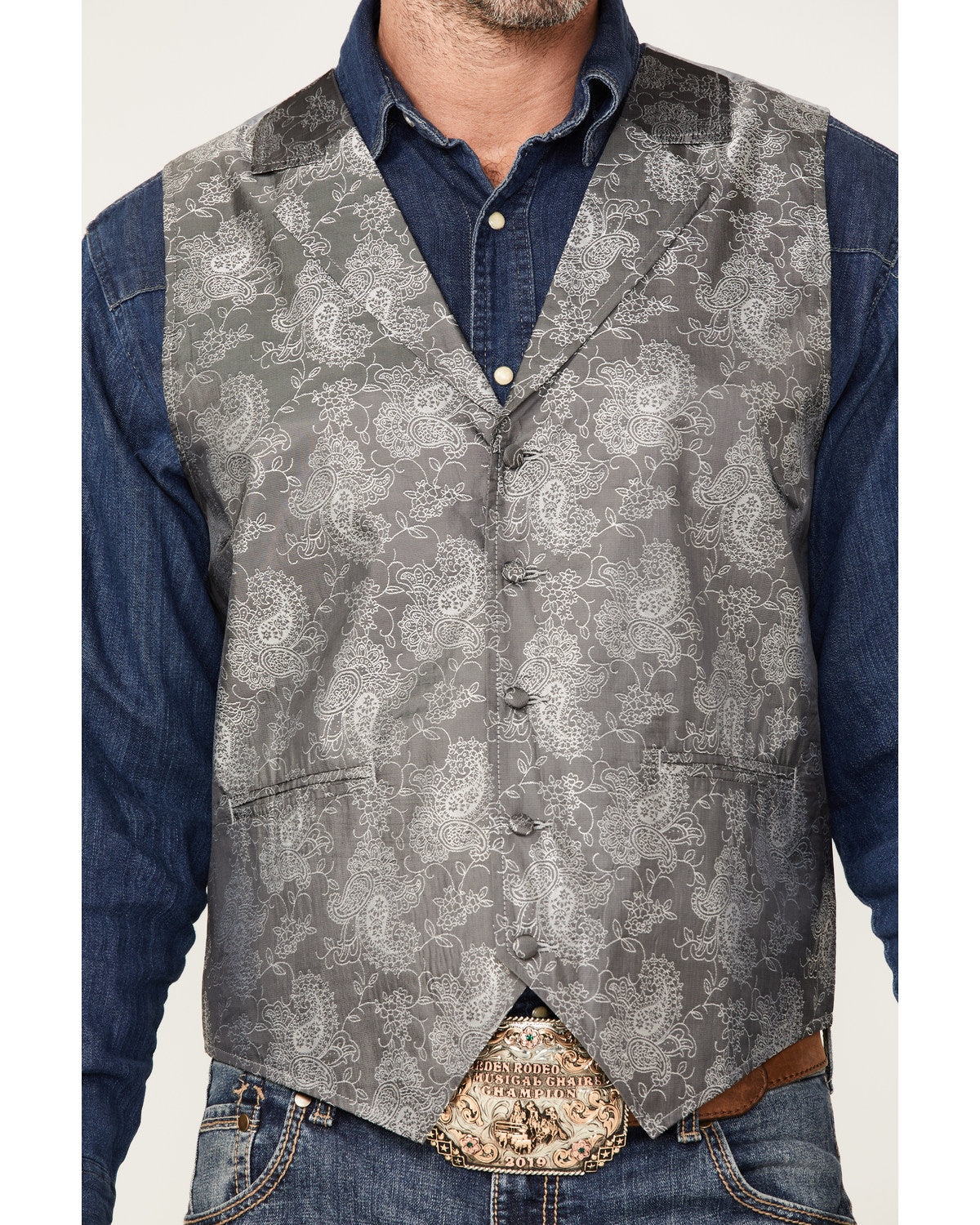 Men's Regal Paisley Print Vest