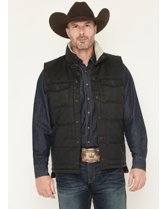 Men's Oil Slick Snap Lined Vest - Tall