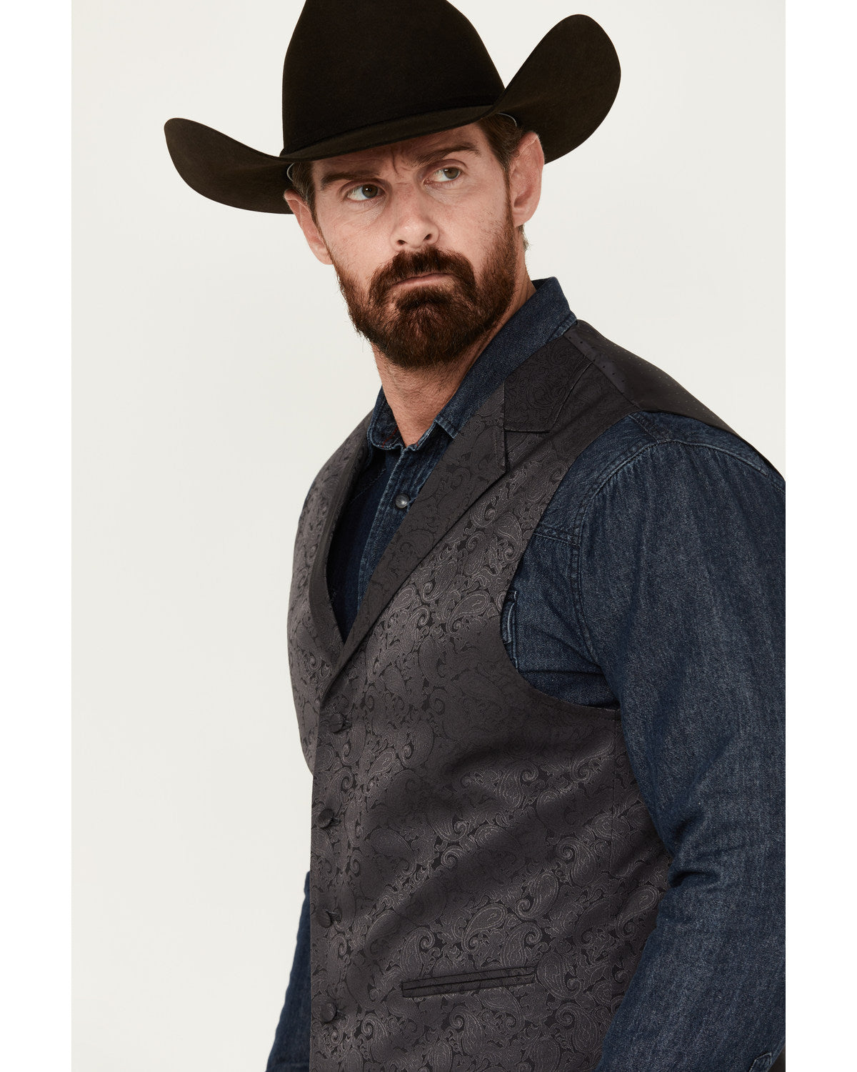 Men's Nashville Paisley Print Dress Vest