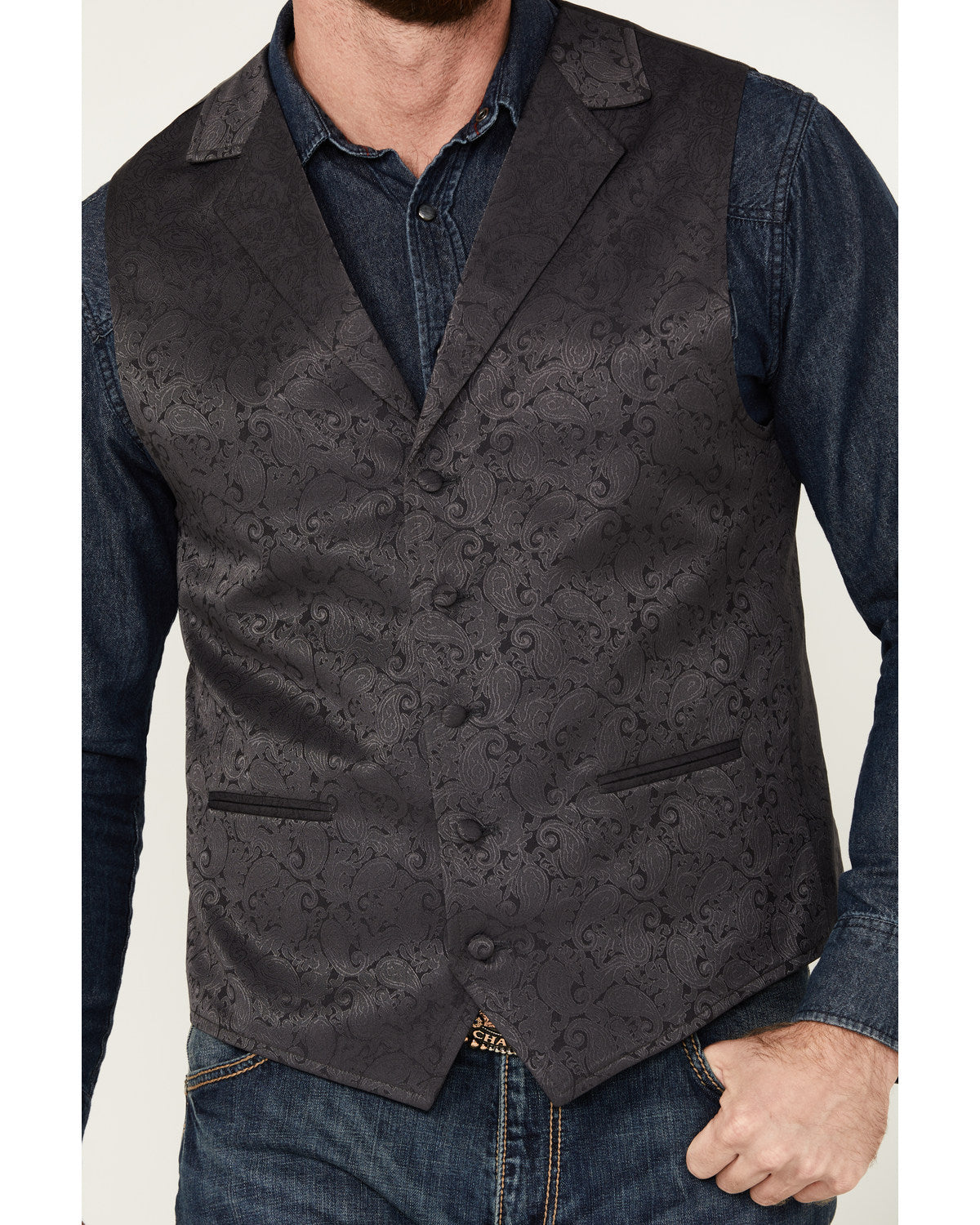 Men's Nashville Paisley Print Dress Vest
