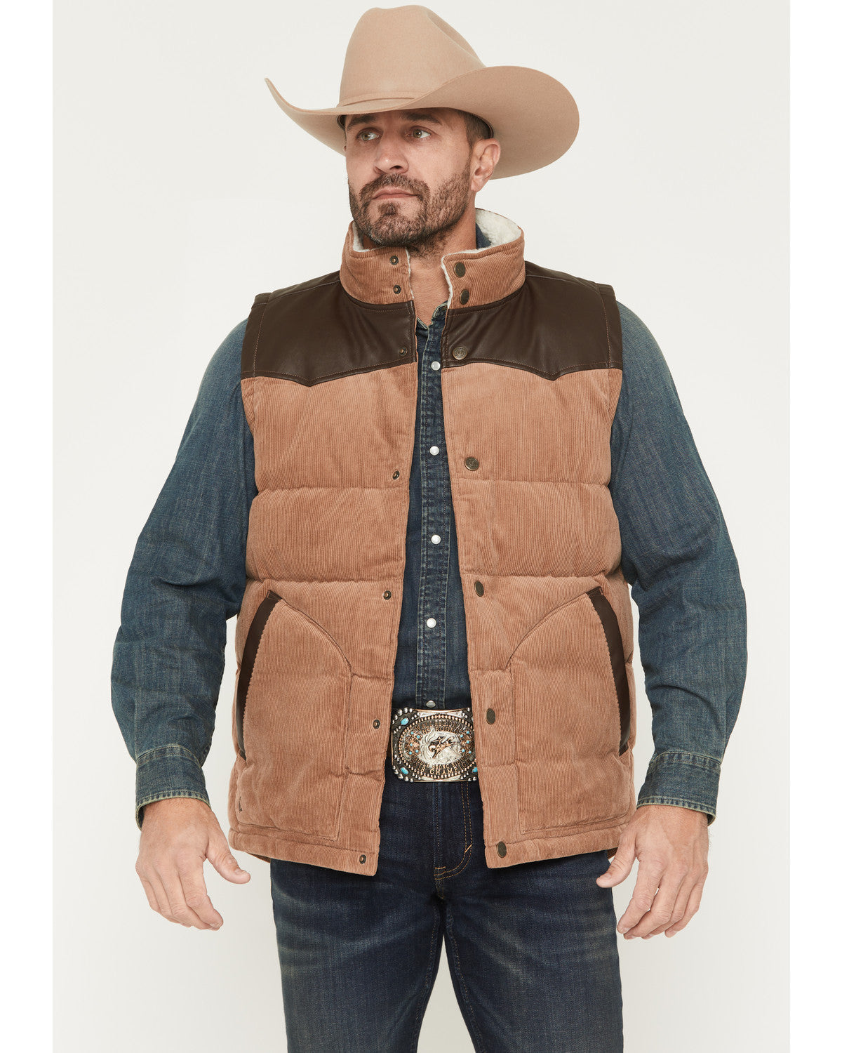 Men's Lonoke Corduroy Puffer Vest - Big