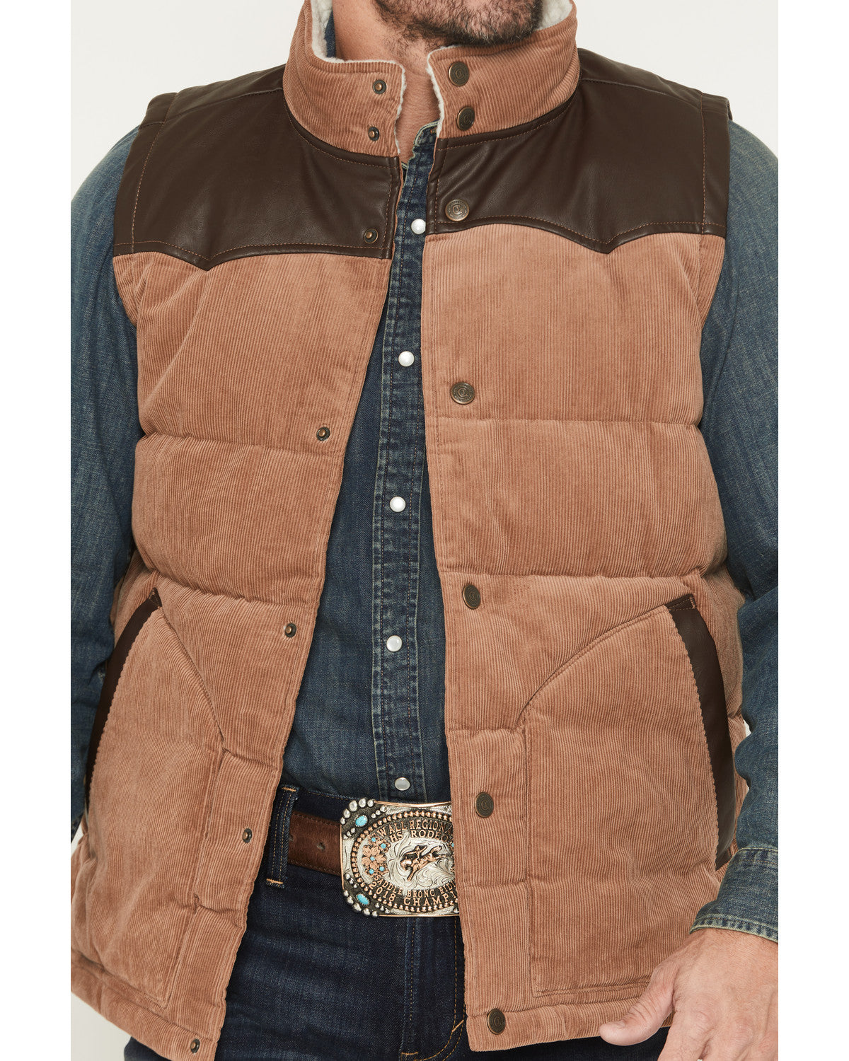 Men's Lonoke Corduroy Puffer Vest - Tall