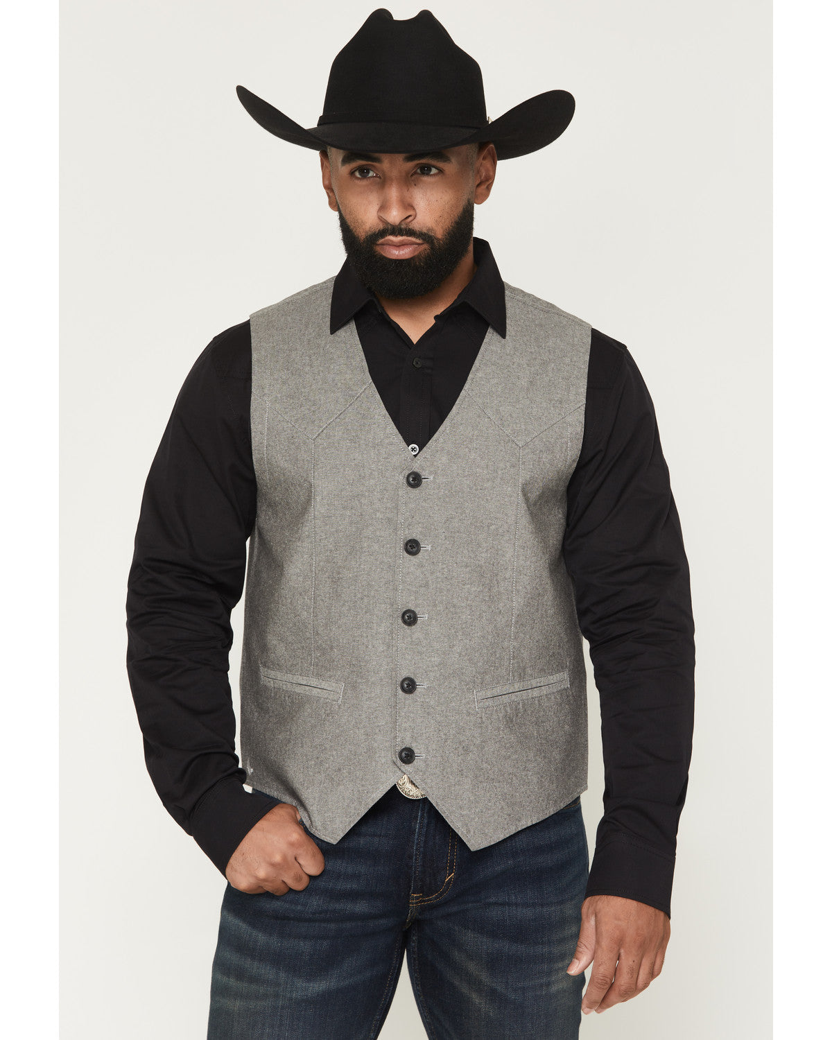Men's Brogue Button-Down Vest