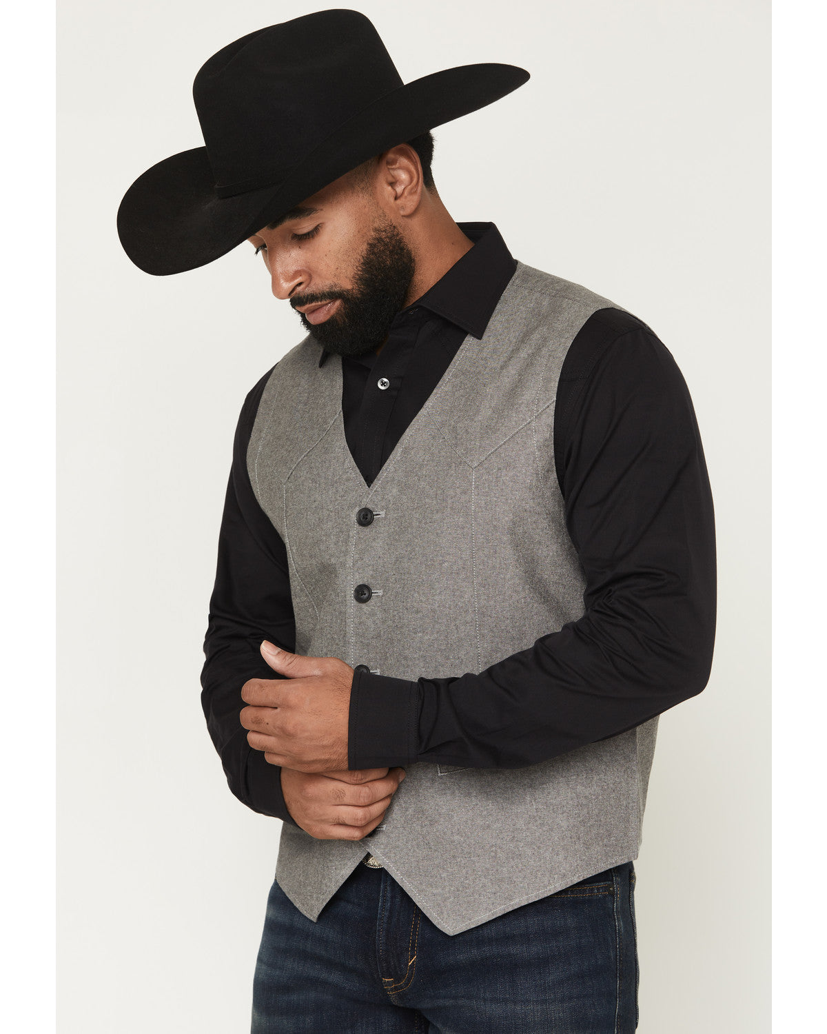 Men's Brogue Button-Down Vest
