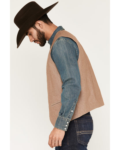 Men's Chambray Button-Down Vest