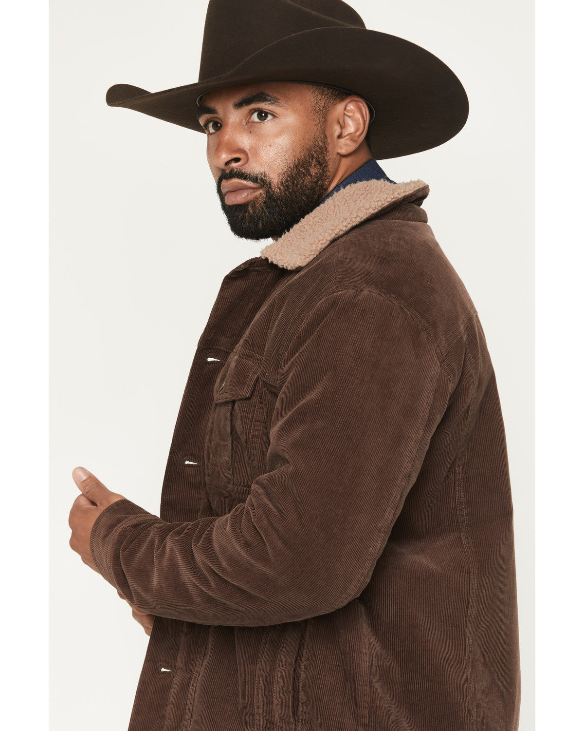 Men's Ozark Corduroy Sherpa Lined Heavyweight Trucker Jacke