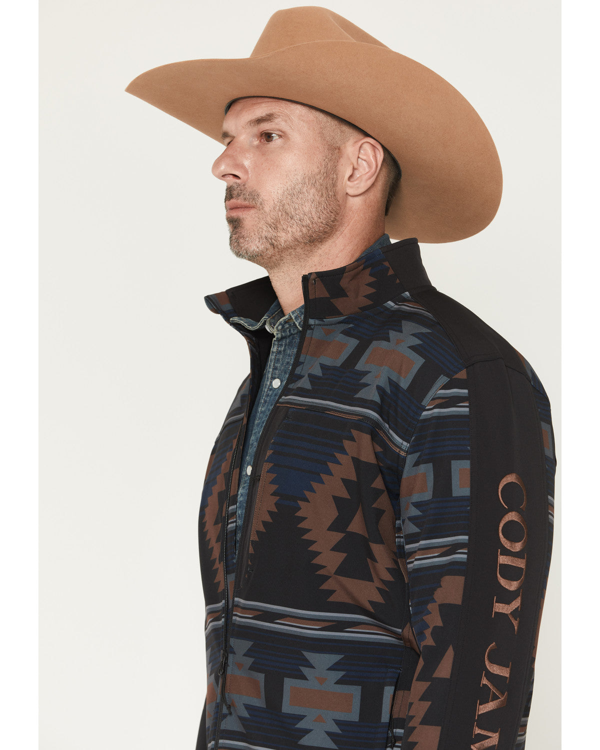Men's Southwestern Print Softshell Jacket
