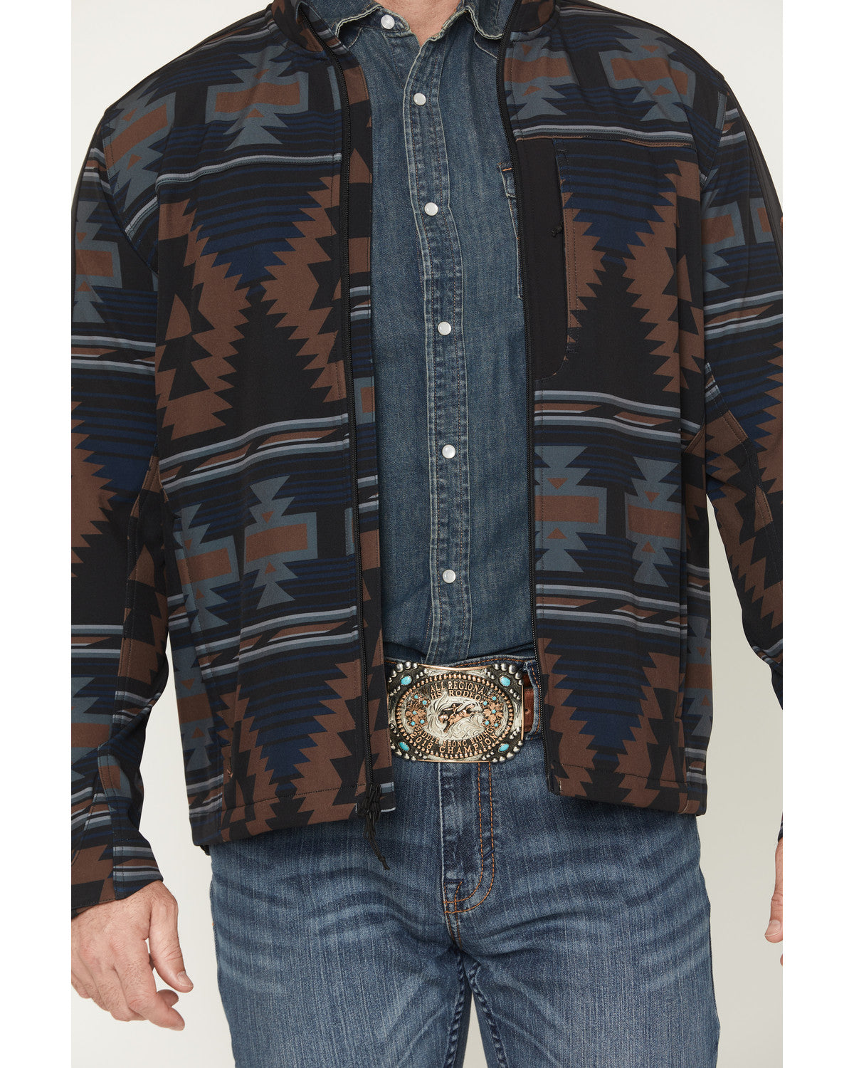 Men's Southwestern Print Softshell Jacket