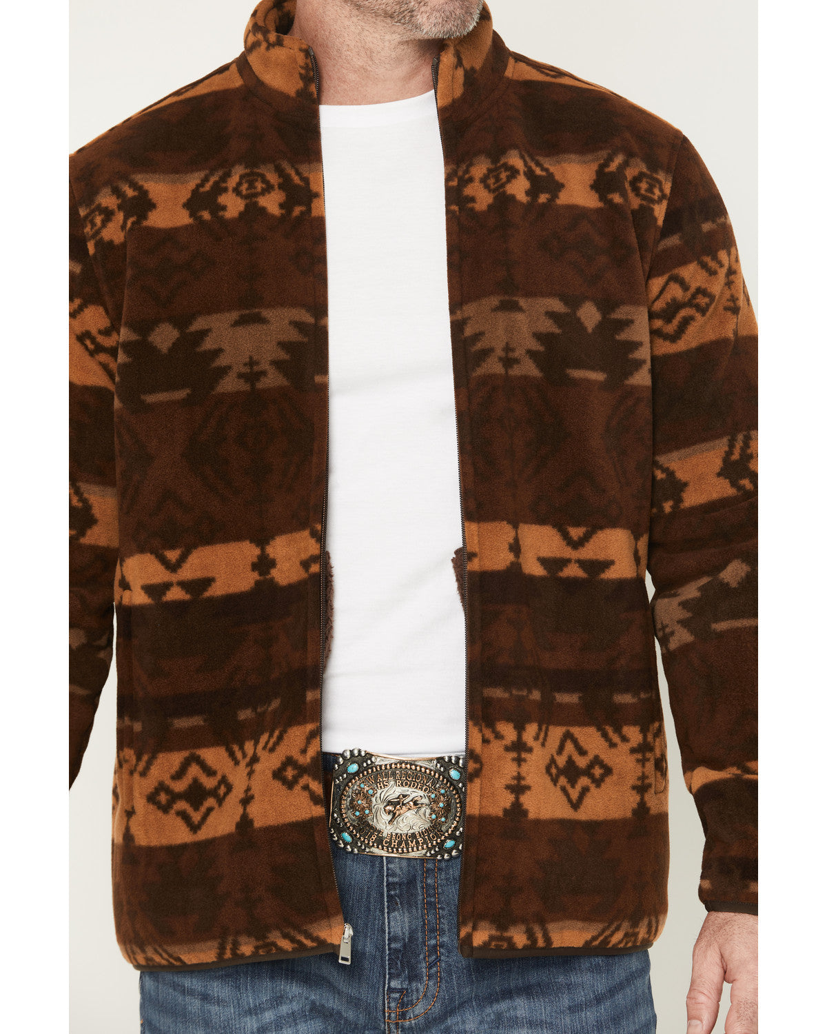 Men's Willows Southwestern Print Zip-Up Jacket