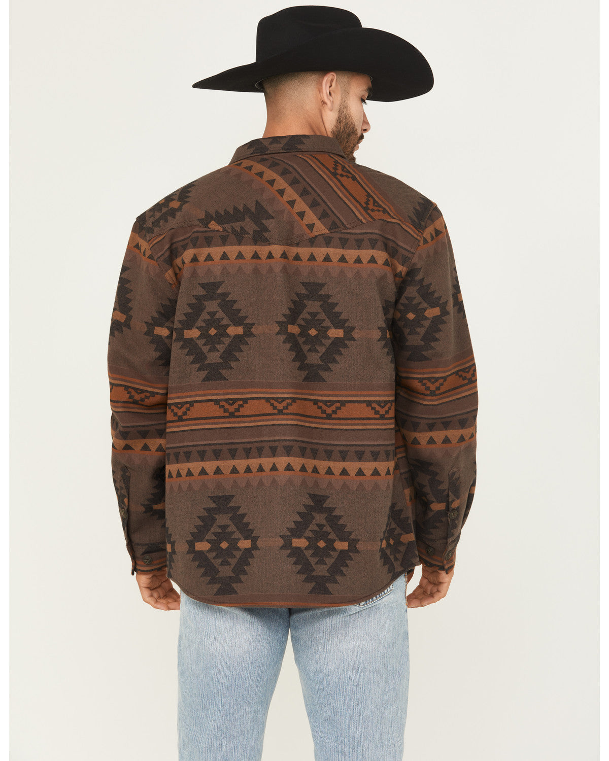 Men's Rosewell Southwestern Print Fleece Lined Shirt Jacket