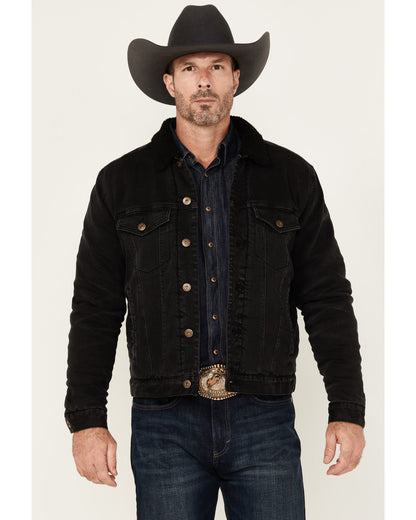 Men's Outlaw Sherpa Lined Denim Trucker Jacket