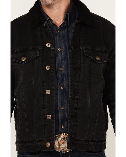 Men's Outlaw Sherpa Lined Denim Trucker Jacket