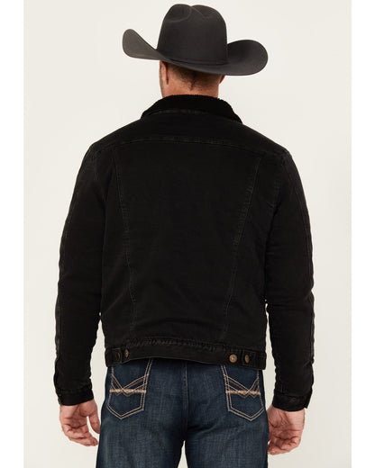 Men's Outlaw Sherpa Lined Denim Trucker Jacket