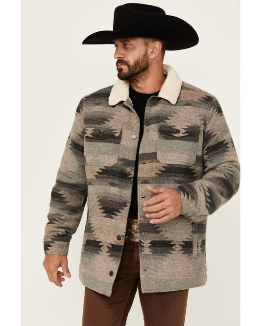 Men's Whiskey Southwestern Print Jacket