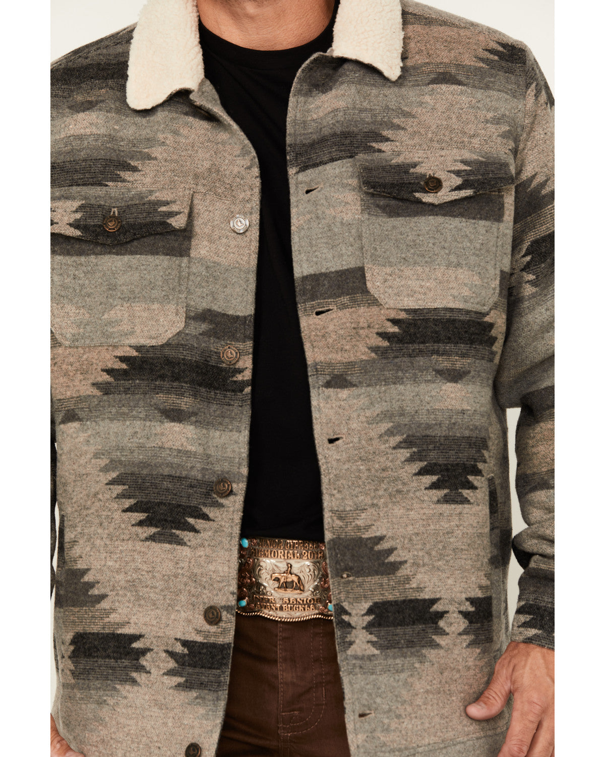 Men's Whiskey Southwestern Print Jacket