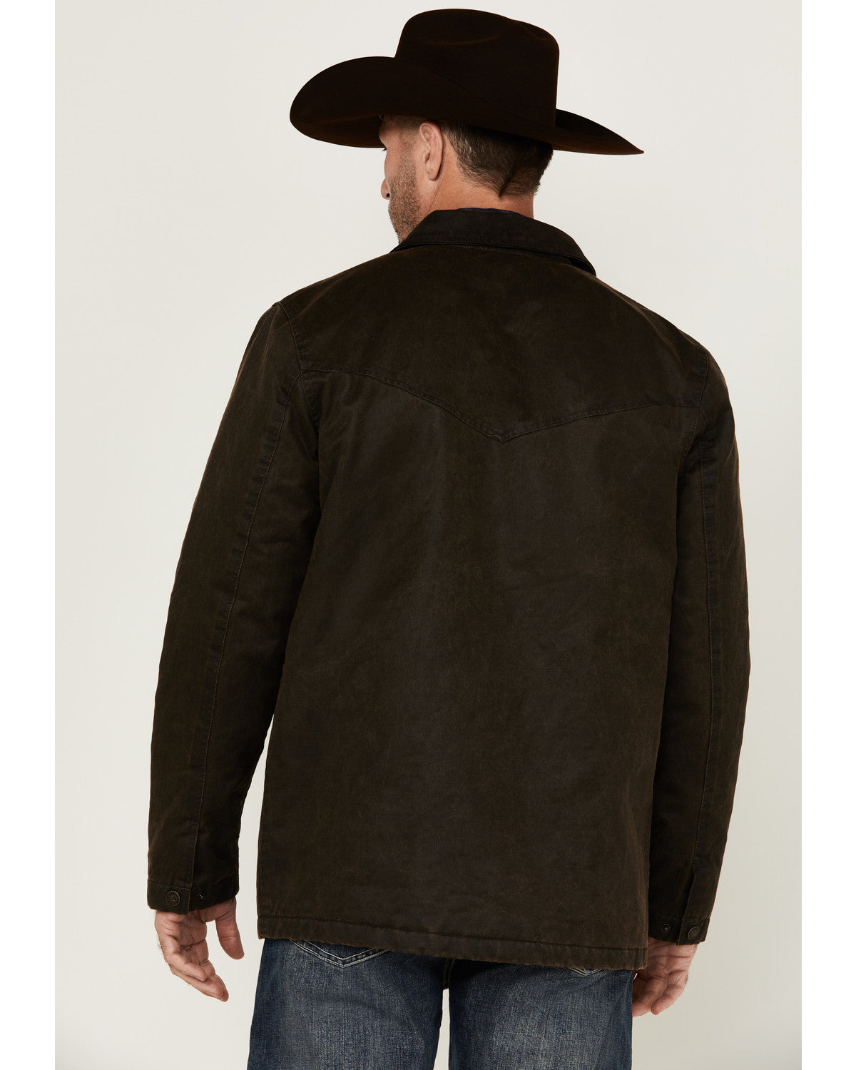 Men's Road Dust Washed Oil Skin Long Jacket