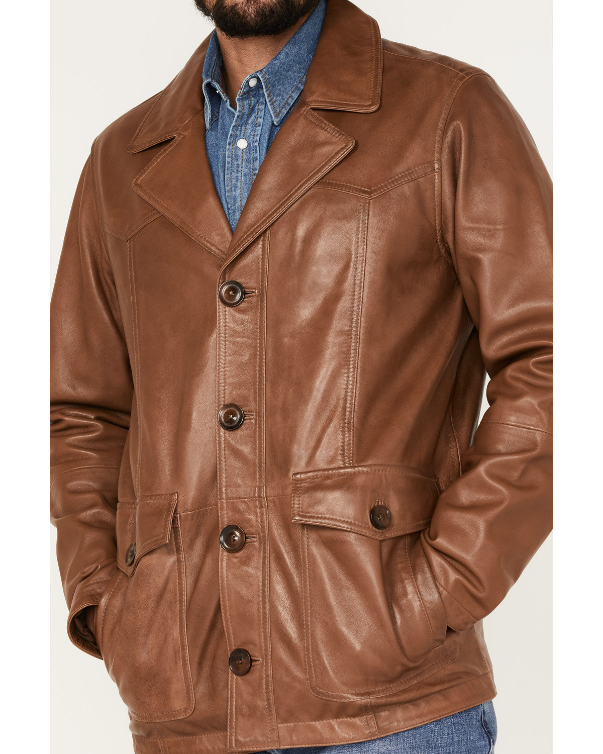 Men's Dale Leather Field Jacket