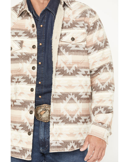 Men's Emmons Sherpa Lined Southwestern Striped Flannel Shir