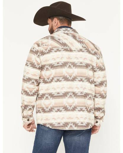 Men's Emmons Sherpa Lined Southwestern Striped Flannel Shir
