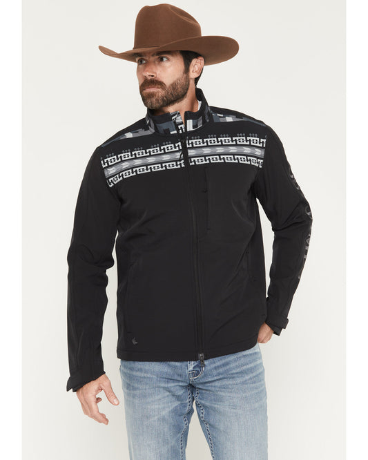 Men's Chicot Color Block Softshell Jacket