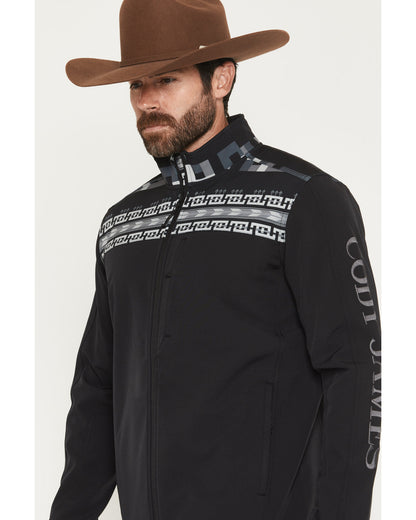 Men's Chicot Color Block Softshell Jacket