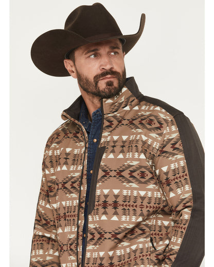 Men's Calhoun Southwestern Print Textured Softshell Jacket