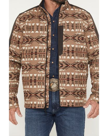 Men's Calhoun Southwestern Print Textured Softshell Jacket