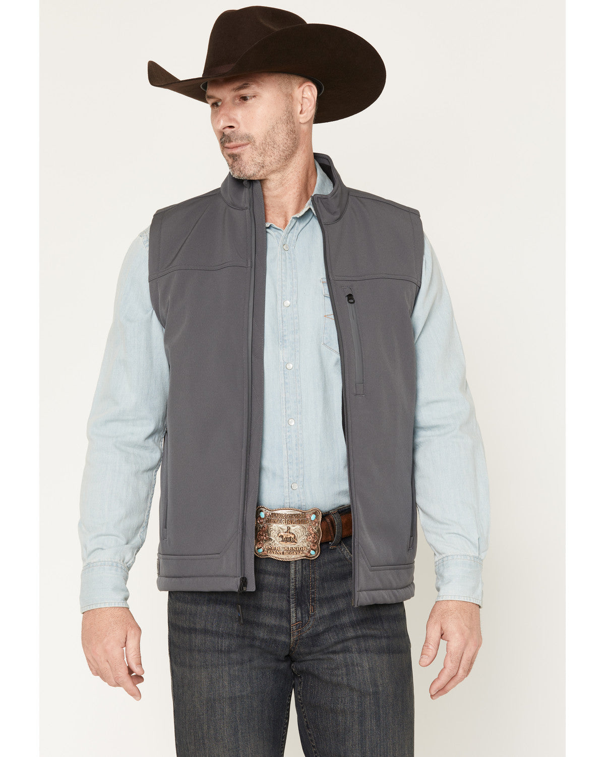 Men's Estacado Solid Concealed Carry Softshell Vest
