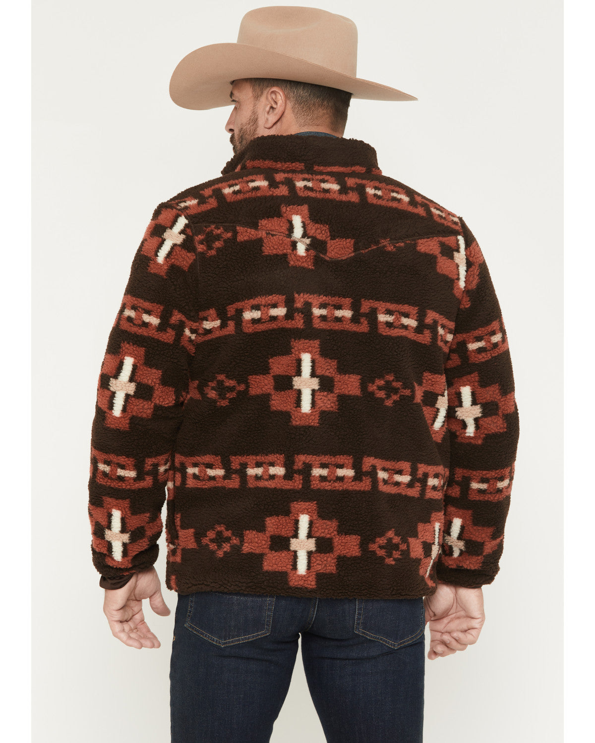 Men's Izard Southwestern Print Sherpa Zip Jacket