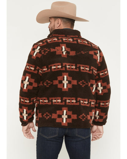 Men's Izard Southwestern Print Sherpa Zip Jacket
