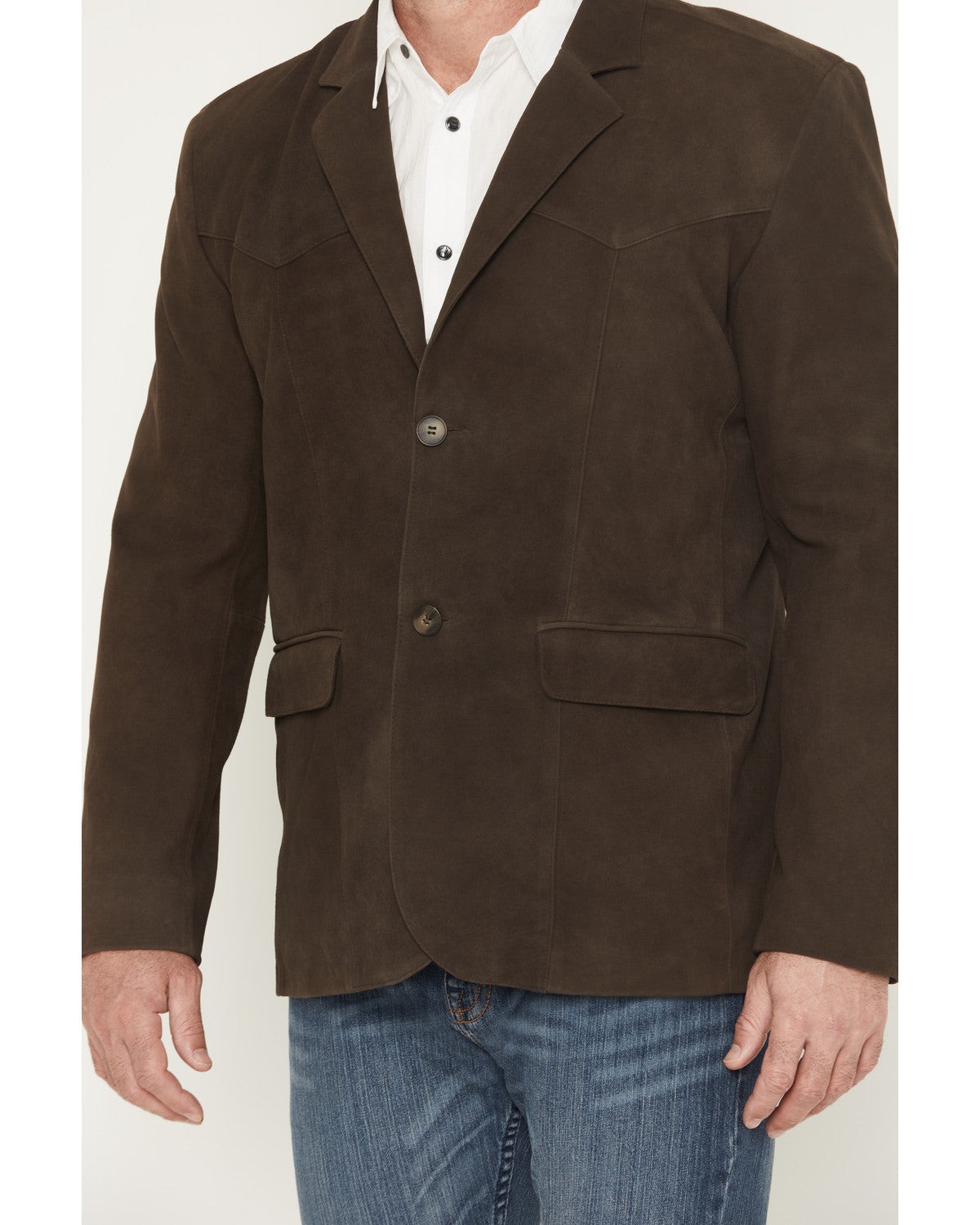 Men's Genuine Suede Leather Blazer