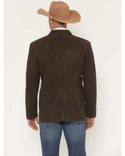 Men's Genuine Suede Leather Blazer
