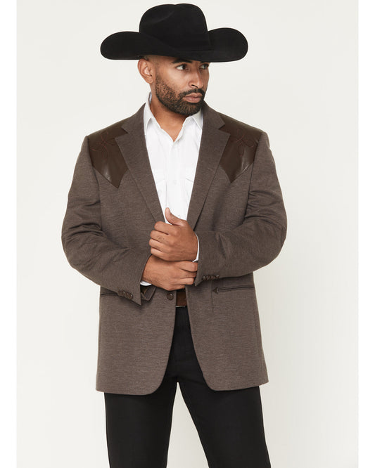 Men's Knoxville Faux Leather Western Yoke Sportcoat